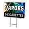 Signmission Vapors E-cigarettes Yard Sign & Stake outdoor plastic coroplast window C-2436 Vapors E-Cigarettes - alternate 1
